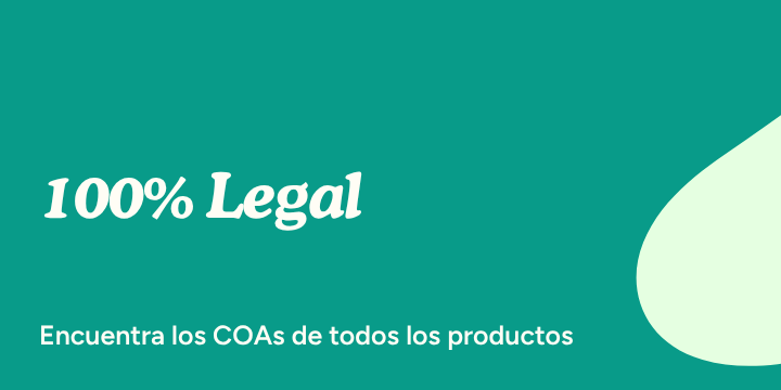 100% Legal. Encuentra los COAs de todos los productos